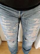 Zerfetzte Jeans